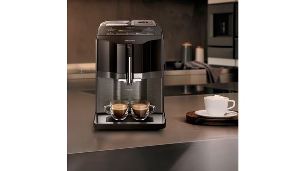 Helautomatisk kaffemaskin EQ.300 , Pianosvart TI355209RW TI355209RW-3