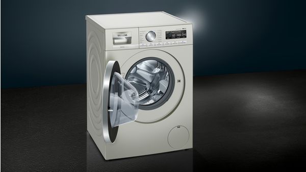 iQ700 Waschmaschine, Frontlader 9 kg 1400 U/min., Silber-inox WM14VMS2 WM14VMS2-4