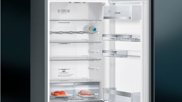 iQ300 Freistehende Kühl-Gefrier-Kombination mit Gefrierbereich unten 203 x 60 cm BlackSteel KG39NEXEA KG39NEXEA-3