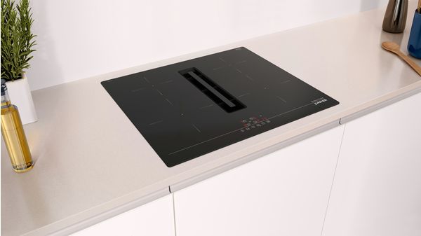 Induction hob with integrated ventilation deals system