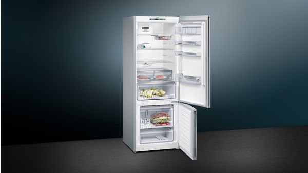 iQ500 Alttan Donduruculu Buzdolabı 193 x 70 cm Beyaz KG56NQWF0N KG56NQWF0N-2