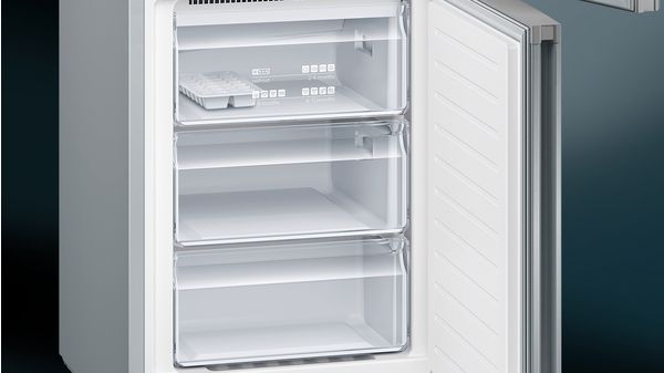iQ300 free-standing fridge-freezer with freezer at bottom 186 x 60 cm Inox-easyclean KG36NVI37K KG36NVI37K-3