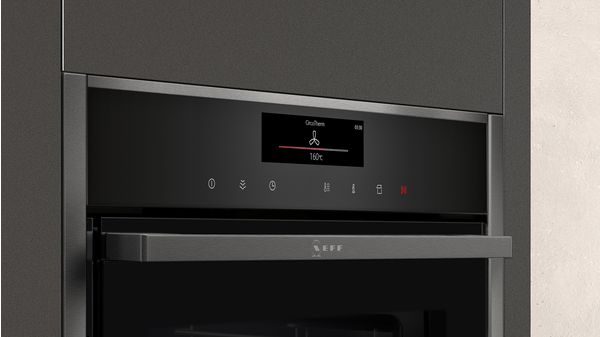 N 90 Built-in oven with additional steam function 60 x 60 cm Graphite-Grey B58VT68G0 B58VT68G0-2