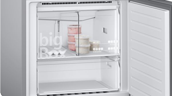 iQ300 Alttan Donduruculu Buzdolabı 186 x 70 cm Kolay temizlenebilir Inox KG55NVIF0N KG55NVIF0N-6