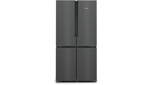 iQ300 French door bottom freezer, multi door 183 x 90.5 cm Black stainless steel KF96NAXEAG KF96NAXEAG-1