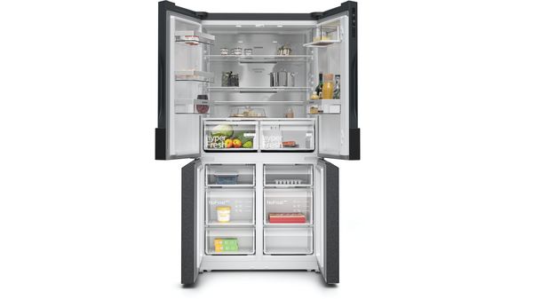 iQ300 Réfrigérateur multi-portes congélateur en bas 183 x 90.5 cm blackSteel - Acier inox noir KF96NAXEA KF96NAXEA-3