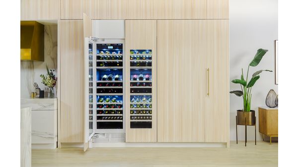 Freedom® Built-in Wine Cooler with Glass Door 24'' Panel Ready T24IW905SP T24IW905SP-8