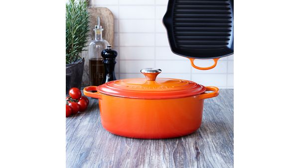 Le Creuset Serie Signature, Bräter Oval, Ofenrot, ø 31 cm 00578754 00578754-2