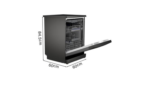 iQ300 Free-standing dishwasher 60 cm Black inox SN23EC14CG SN23EC14CG-10