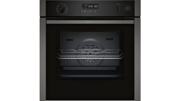 N 50 Built-in oven with added steam function 60 x 60 cm Graphite-Grey B3AVH4HG0B B3AVH4HG0B-1
