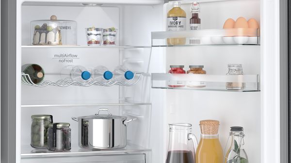 KG36NXXDF Free-standing fridge-freezer with freezer at bottom | Siemens ...