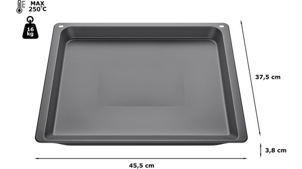 Универсална тава за печене с незалепващо покритие 38 x 455 x 375 mm антрацит Z11AU15A0 Z11AU15A0-2