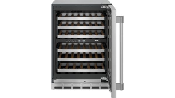 Freedom® Under Counter Wine Cooler with Glass Door 24'' Professional Inox,  T24UW925RS T24UW925RS-3