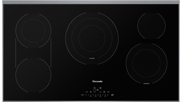 Touch Control Electric Cooktop 36'' Black, surface mount with frame CET366YB CET366YB-1