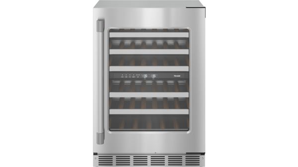 Freedom® Under Counter Wine Cooler with Glass Door 24'' Professional Stainless Steel, Right Hinge T24UW925RS T24UW925RS-1