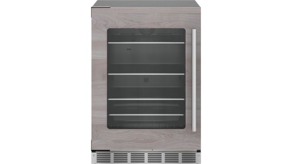 Freedom® Under Counter Refrigerator with Glass Door  24'' Panel Ready, Left Hinge T24UR905LP T24UR905LP-1