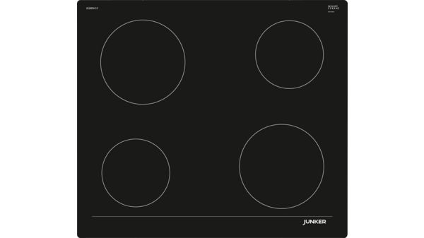 Electric hob 60 cm control panel on the cooker, surface mount without frame JE26DH14 JE26DH14-1