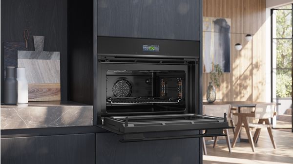 iQ700 Compacte oven met magnetron 60 x 45 cm Zwart CM924G1B1 CM924G1B1-4