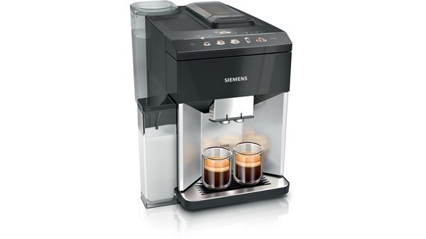 Helautomatisk kaffemaskin EQ500 integral Dagsljus silver, Pianosvart TQ513R01 TQ513R01-1