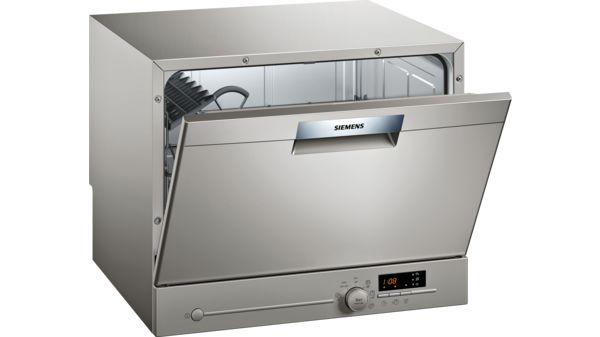 iQ300 free-standing compact dishwasher 55 cm silver inox SK26E82208 SK26E82208-1