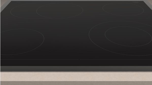 Electric hob 60 cm control panel on the cooker, surface mount with frame JE36FH54 JE36FH54-2