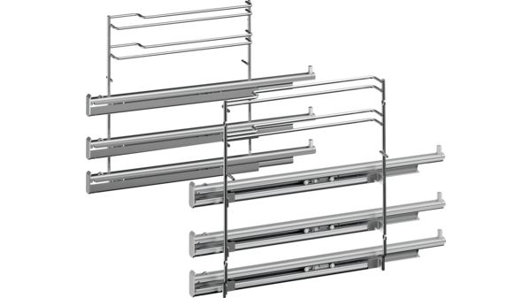 Vollauszug 3-fach Paar (links und rechts), nicht für Pyrolyse geeignet, für 60cm Geräte, Max. 15 kg 17006335 17006335-1