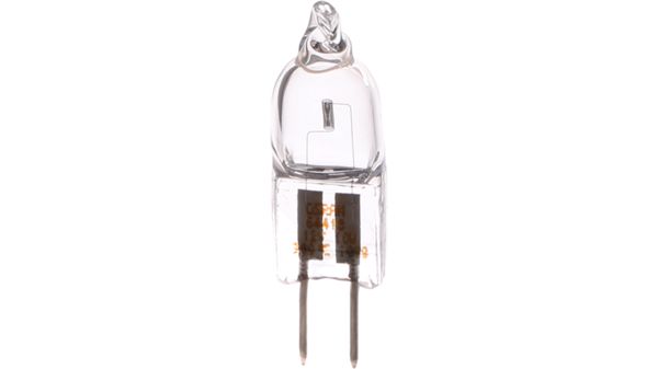 Halogen Lamp 10W, 12V, Pin-/Plugsocket G4, 400°C oven temperature resistant 752°F Backofentemperaturfest 00157311 00157311-5