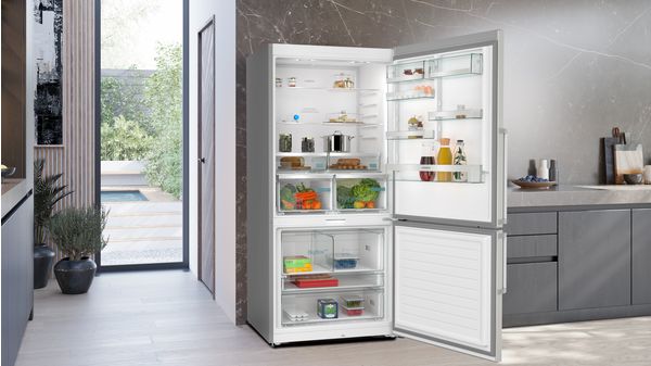 iQ700 Alttan Donduruculu Buzdolabı 186 x 86 cm Kolay temizlenebilir Inox KG86PAIC0N KG86PAIC0N-4