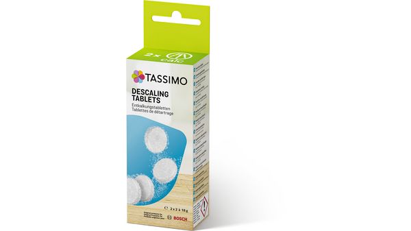 Entkalkungstabletten Passend für alle Bosch TASSIMO Geräte Inhalt: 4x18g - ausreichend für 2 Anwendungen 00311909 00311909-1