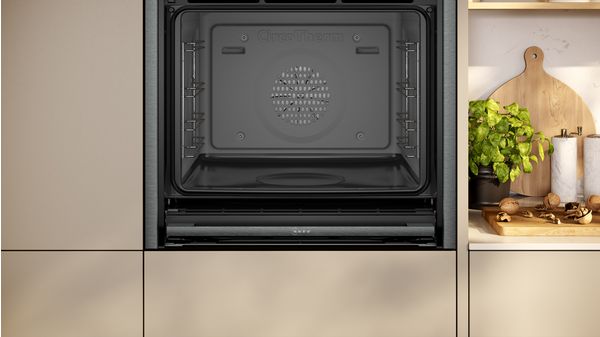 N 90 Built-in oven with steam function 60 x 60 cm Graphite-Grey B64FT53G0B B64FT53G0B-3