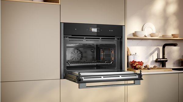 N 90 Built-in compact oven with microwave function 60 x 45 cm Graphite-Grey C24MS71G0B C24MS71G0B-4
