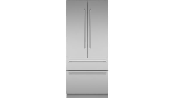Freedom® Réfrigérateur combiné intégrable à portes françaises avec congélateur en bas 36'' Masterpiece® Inox T36BT110NS T36BT110NS-1