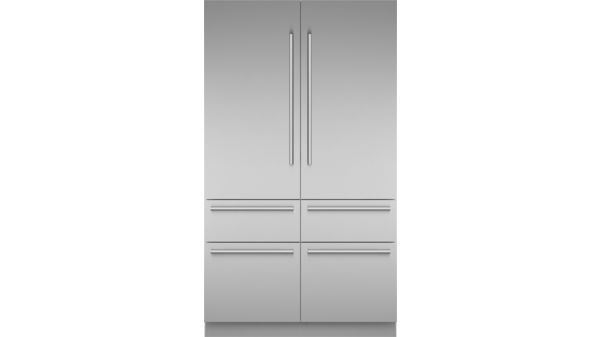 Freedom® Réfrigérateur combiné intégrable à portes françaises avec congélateur en bas  Masterpiece® Inox T48BT110NS T48BT110NS-1
