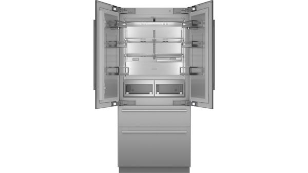 Freedom® Réfrigérateur combiné intégrable à portes françaises avec congélateur en bas 36'' Masterpiece® Inox T36BT110NS T36BT110NS-3