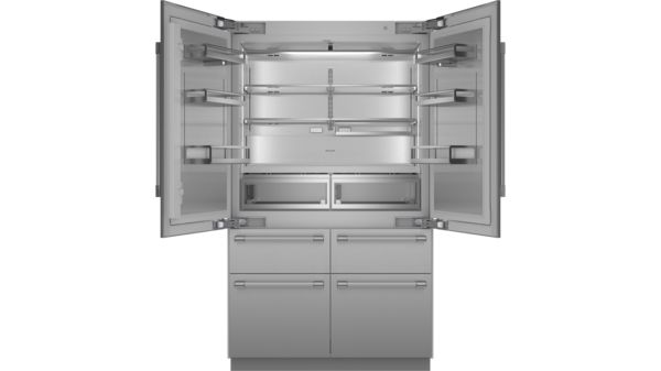 Freedom® Réfrigérateur combiné intégrable à portes françaises avec congélateur en bas  Professional Inox T48BT120NS T48BT120NS-3