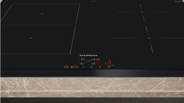 iQ500 Table à induction 60 cm Noir, sans cadre ED651BSB6E ED651BSB6E-3