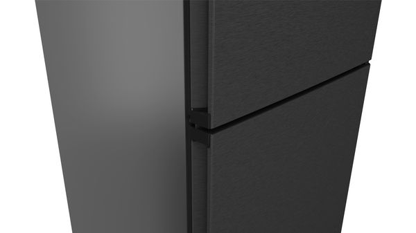 iQ300 Réfrigérateur combiné pose-libre 203 x 60 cm blackSteel - Acier inox noir KG39NXXDF KG39NXXDF-9