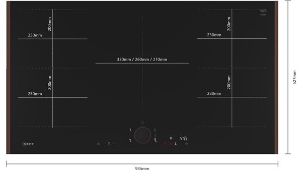 N 90 Induction hob 90 cm Flex Design T69YYV4C0 T69YYV4C0-5