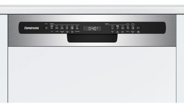 Teilintegrierter Geschirrspüler 60 cm Gebürsteter Stahl, XXL CB6IS00HTE CB6IS00HTE-3