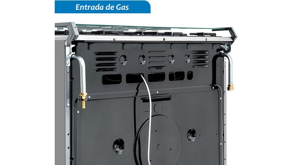 Cocina de gas de libre instalación CX781 XPLUS Acero inoxidable FG126I49SC FG126I49SC-13
