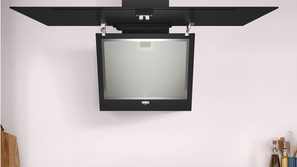Wandesse 80 cm Klarglas schwarz bedruckt, Schwarz CD688866 CD688866-5