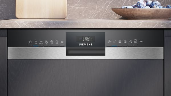 iQ300 Lave-vaisselle encastrable avec bandeau 60 cm Metallic SN53ES27VE SN53ES27VE-3