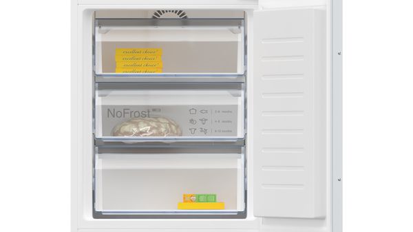 N 50 Built-in fridge-freezer with freezer at bottom 177.2 x 54.1 cm flat hinge KI7862FE0G KI7862FE0G-5