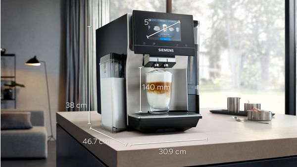 Tam Otomatik Kahve Makinesi EQ700 integral Metalik inoks gümüş TQ703R07 TQ703R07-4