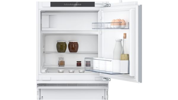 N 50 Built-under fridge with freezer section 82 x 60 cm flat hinge KU2222FD0G KU2222FD0G-1