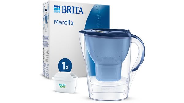 BRITA Wasserfilter-Kanne Marella blau 2,4 L 17008532 17008532-1