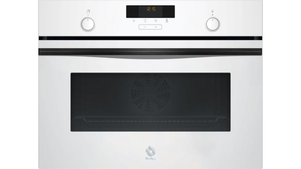 Horno compacto 60 x 45 cm Cristal blanco 3CB5159B3 3CB5159B3-1