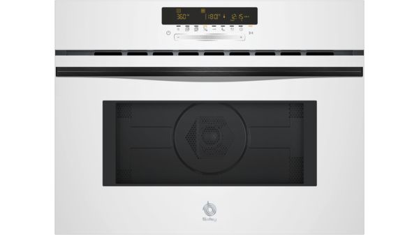 Horno compacto con microondas 60 x 45 cm Cristal blanco 3CW5179B3 3CW5179B3-1