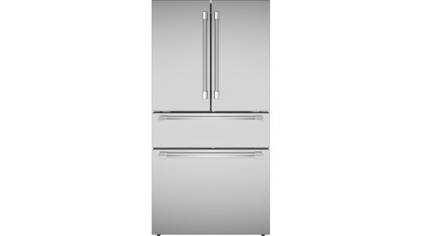 Freedom® Réfrigérateur à portes françaises congélateur en bas 36'' Professional Inox T36FL821NS T36FL821NS-1