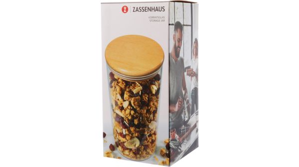 Frischhaltedose Zassenhaus Vorratsglas mit Holzdeckel 1300 ml  17008282 17008282-3
